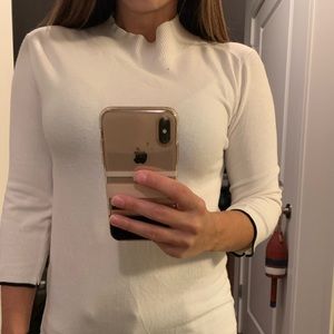 Zara thin white turtleneck